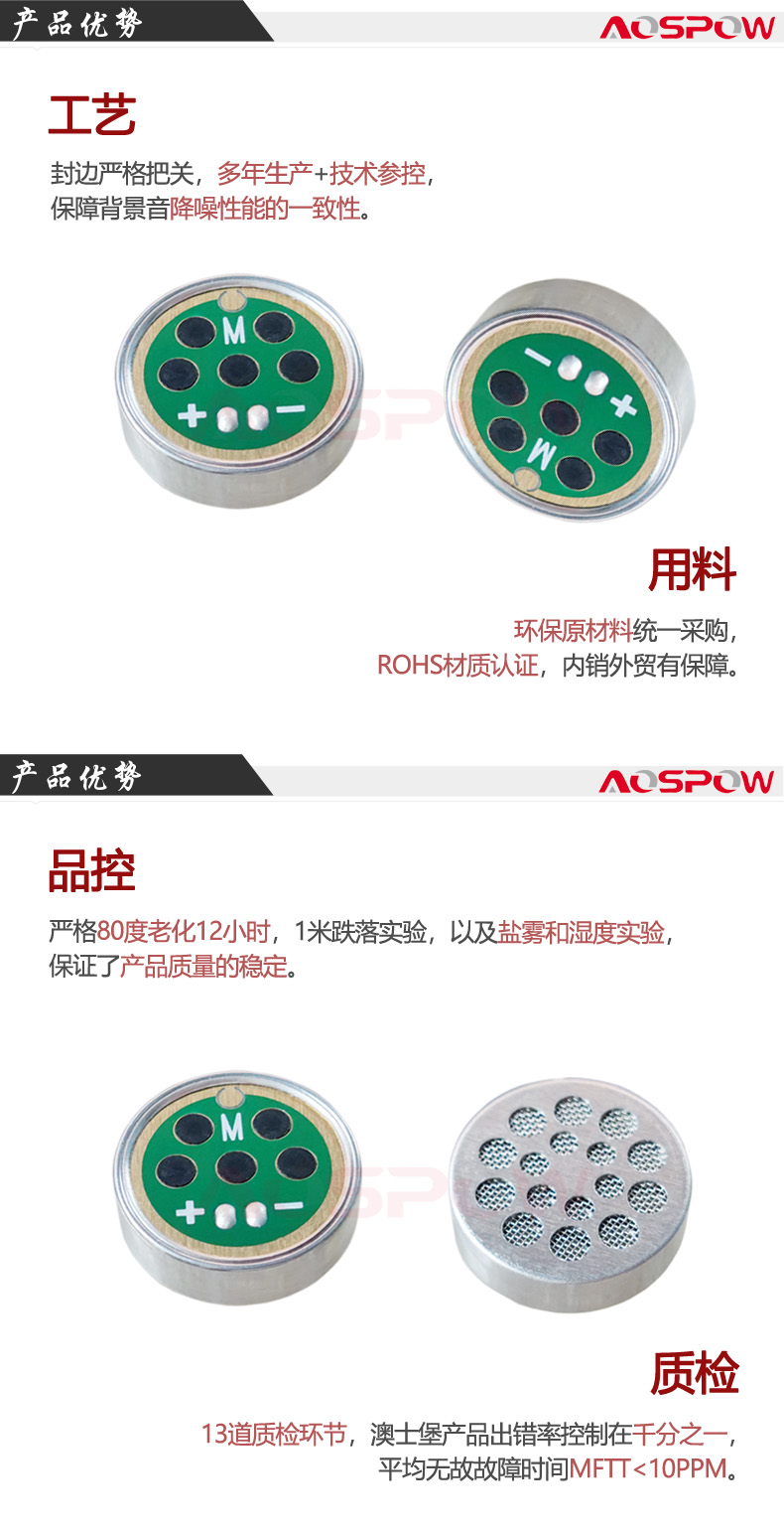 25mm大振膜咪頭產品優(yōu)勢