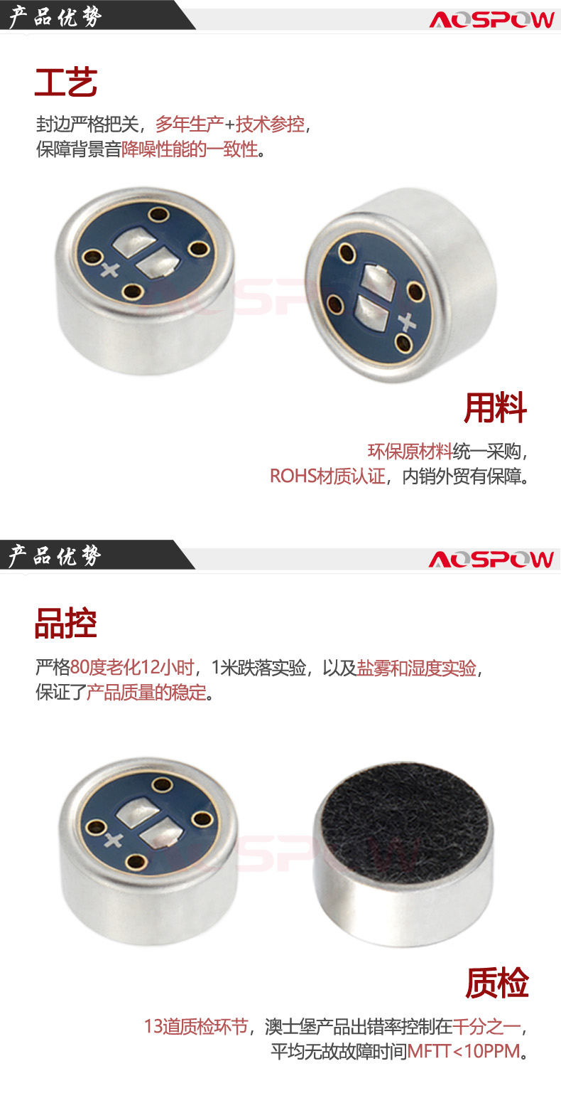 9750鵝頸麥克風咪芯產品優勢