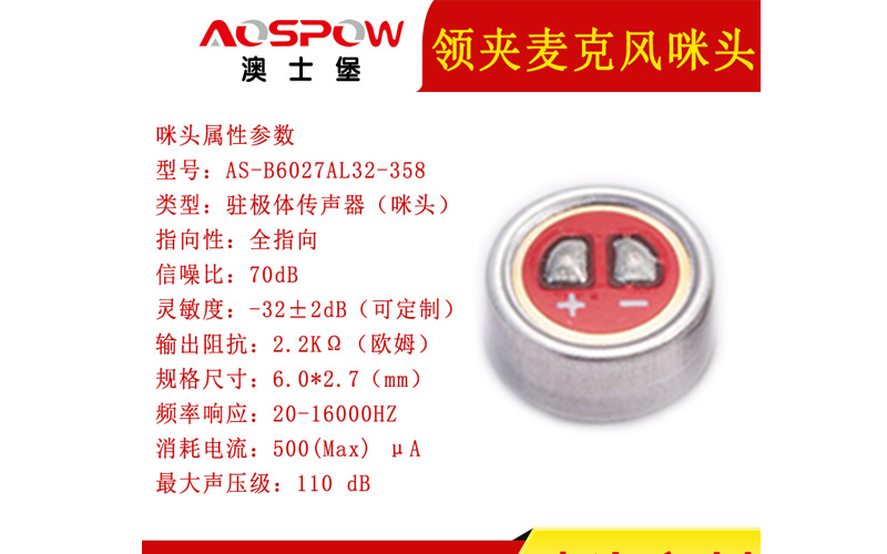 領夾麥克風用咪頭