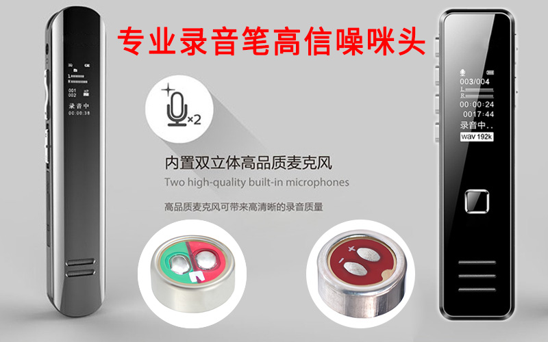 專業錄音筆高信噪咪頭展示圖
